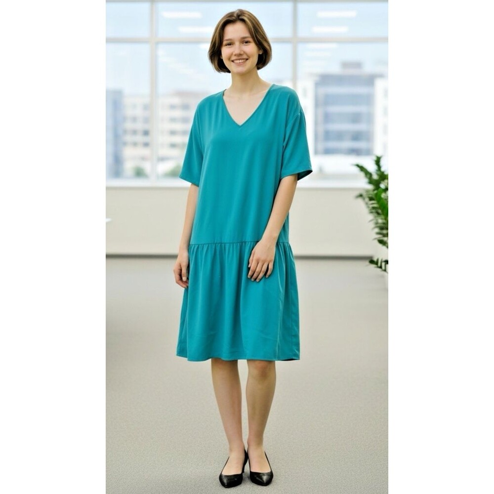 Eileen Fisher NEW womens lightweight summer knee length minimalist sz S/P luxury